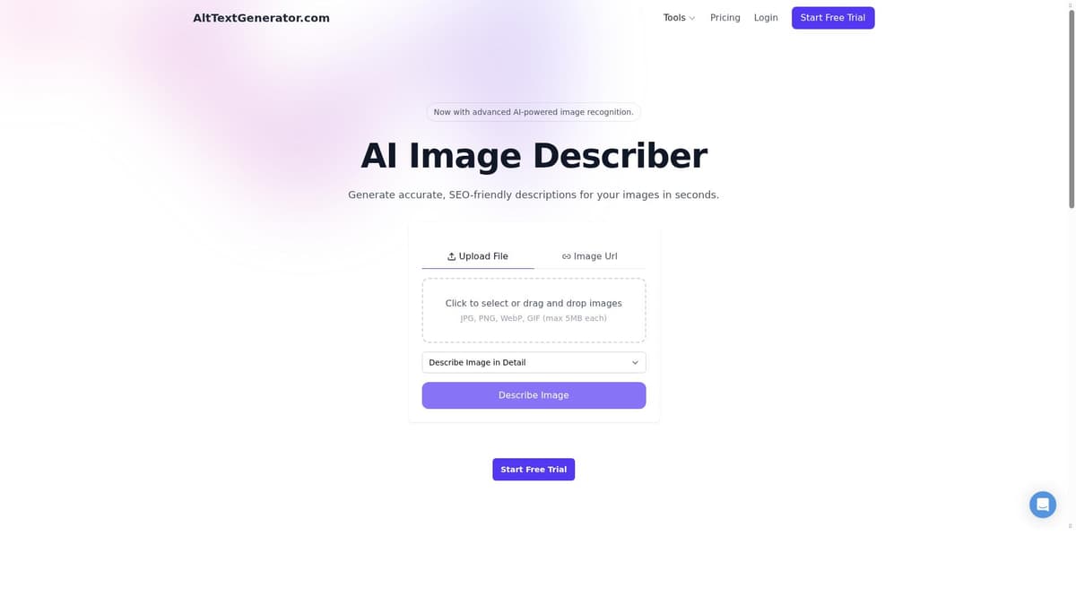 AI Image Describer