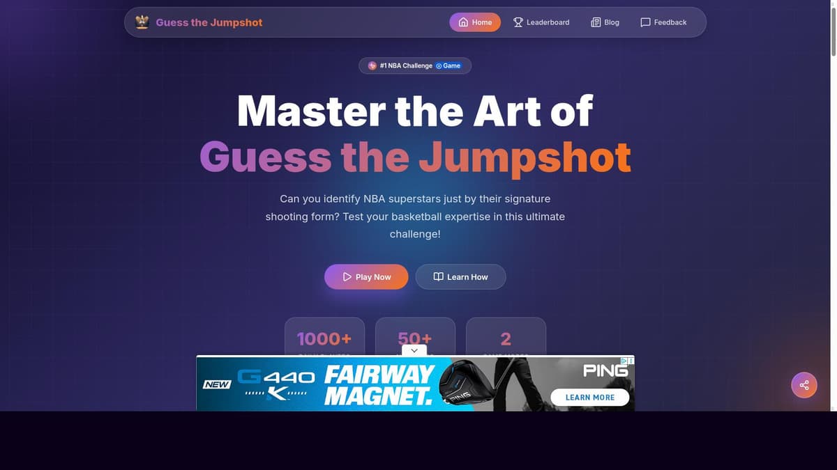 Guess the Jumpshot
