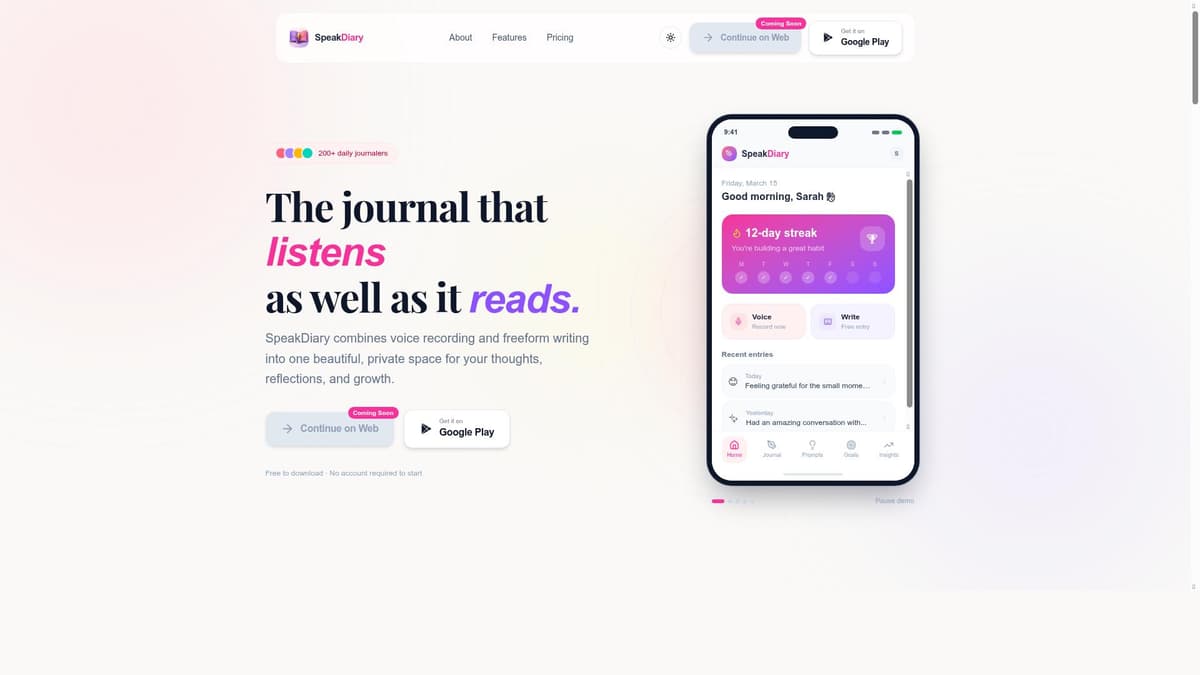 Speak Diary