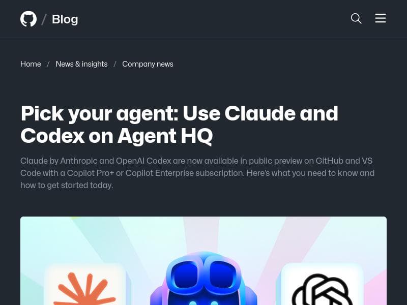 GitHub Agent HQ