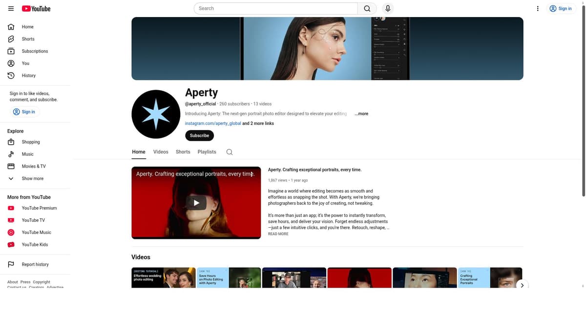 Aperty | Professional Portrait Editor