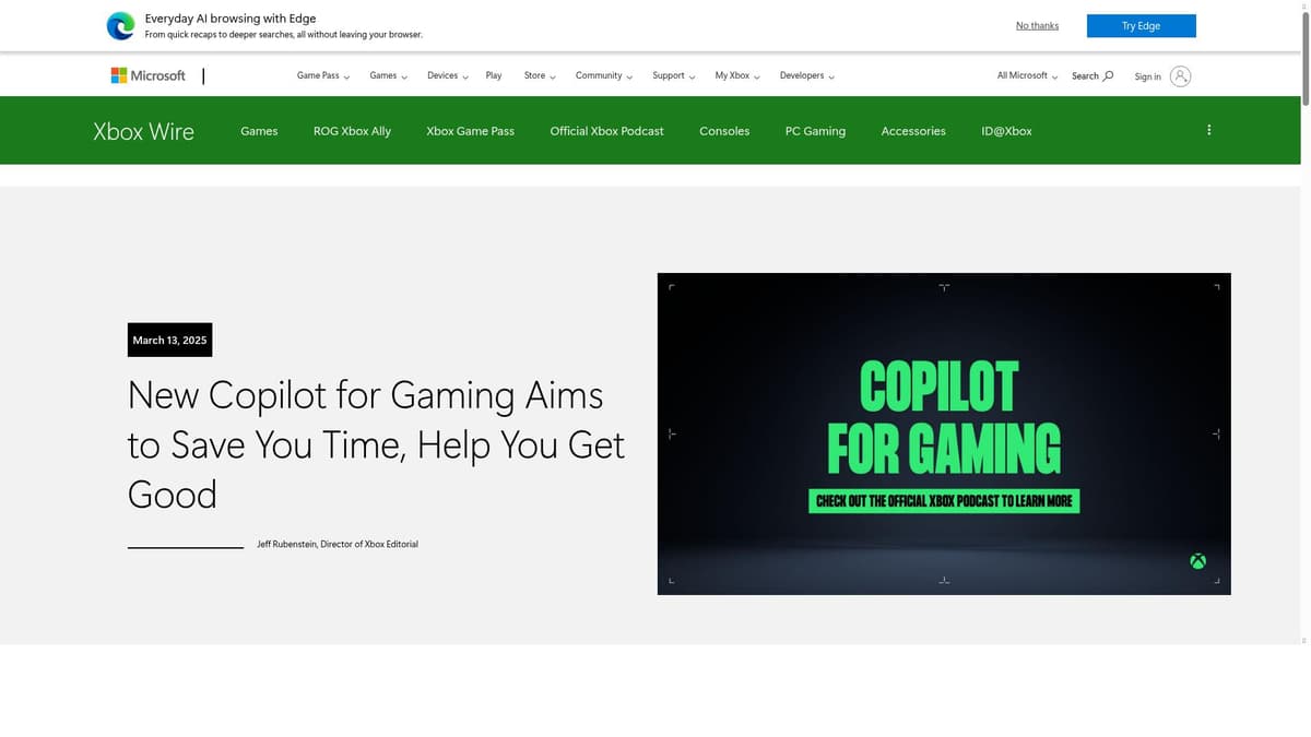 Copilot for Gaming